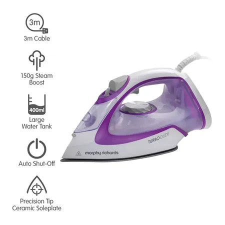 Morphy Richards 302000 TurboGlide Steam Iron - Purple